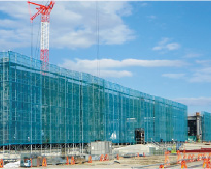 短期間・長大躯体の足場:コストダウンと工期短縮