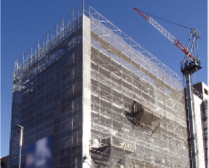 専用はね出しステージ:RCの型枠工事も効率化