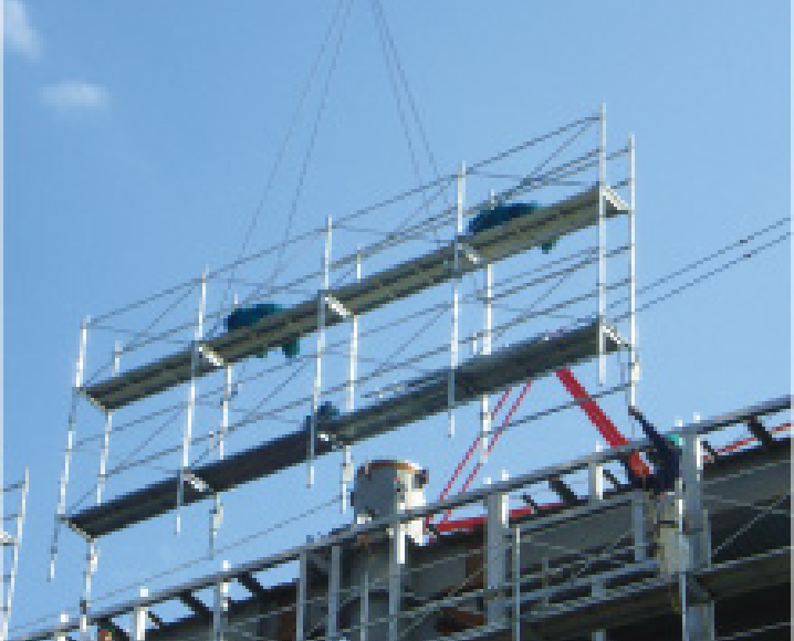 より安全な大組み工法:L3600支柱の2層ブロック