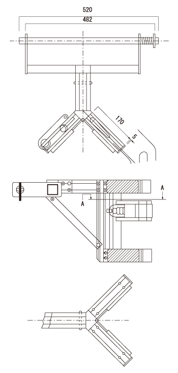 梯子用ブラケット（コラム用）／HSZC125